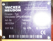 PRODÁNO!! Vibrační deska Wacker Neuson DPU6555He